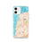 Custom iPhone 12 Mukilteo Washington Map Phone Case in Watercolor