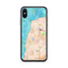 Custom iPhone X/XS Mukilteo Washington Map Phone Case in Watercolor