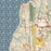 Mukilteo Washington Map Print in Woodblock Style Zoomed In Close Up Showing Details