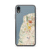 Custom iPhone XR Mukilteo Washington Map Phone Case in Woodblock