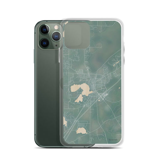 Custom Mukwonago Wisconsin Map Phone Case in Afternoon