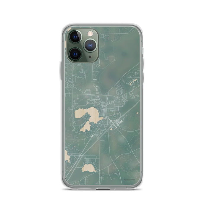 Custom iPhone 11 Pro Mukwonago Wisconsin Map Phone Case in Afternoon