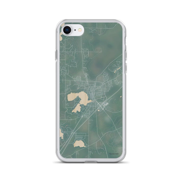 Custom iPhone SE Mukwonago Wisconsin Map Phone Case in Afternoon