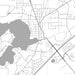 Mukwonago Wisconsin Map Print in Classic Style Zoomed In Close Up Showing Details