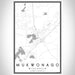 Mukwonago Wisconsin Map Print Portrait Orientation in Classic Style With Shaded Background