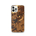 Custom iPhone 12 Pro Mukwonago Wisconsin Map Phone Case in Ember