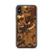 Custom iPhone X/XS Mukwonago Wisconsin Map Phone Case in Ember