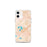 Custom iPhone 12 mini Mukwonago Wisconsin Map Phone Case in Watercolor
