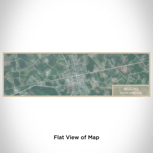 Flat View of Map Custom Mullins South Carolina Map Enamel Mug in Afternoon