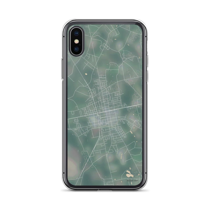 Custom iPhone X/XS Mullins South Carolina Map Phone Case in Afternoon
