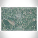 Mullins South Carolina Map Print Landscape Orientation in Afternoon Style With Shaded Background
