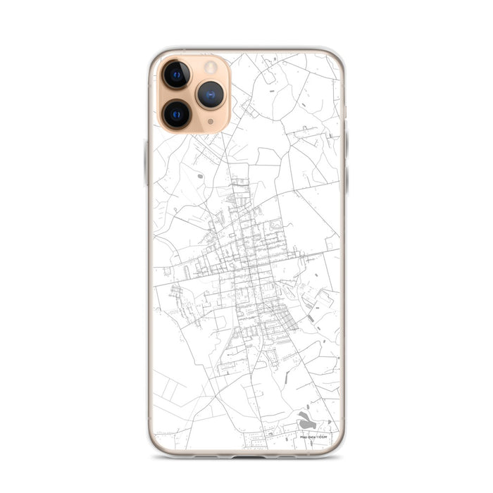 Custom iPhone 11 Pro Max Mullins South Carolina Map Phone Case in Classic