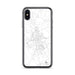 Custom iPhone X/XS Mullins South Carolina Map Phone Case in Classic