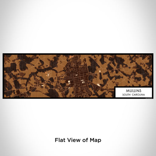 Flat View of Map Custom Mullins South Carolina Map Enamel Mug in Ember