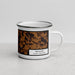 Right View Custom Mullins South Carolina Map Enamel Mug in Ember
