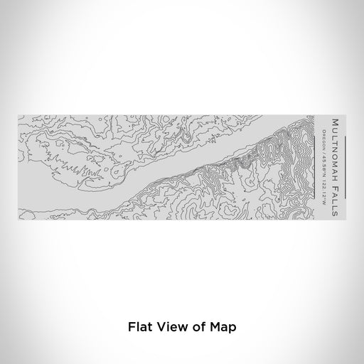 Rendered View of Multnomah Falls Oregon Map Engraving on 10oz Stainless Steel Insulated Cup with Sipping Lid