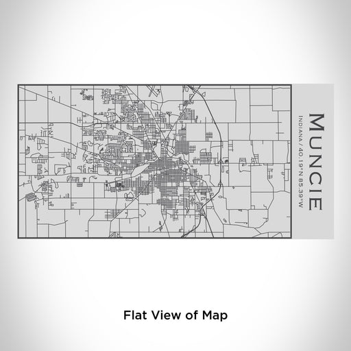 Rendered View of Muncie Indiana Map Engraving on 17oz Stainless Steel Insulated Cola Bottle