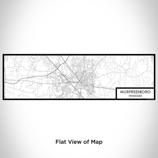 Flat View of Map Custom Murfreesboro Tennessee Map Enamel Mug in Classic