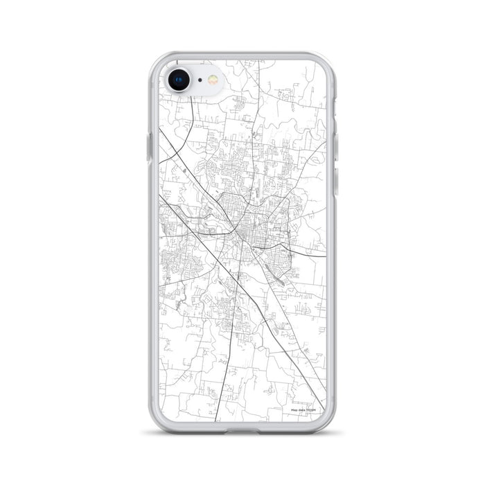 Custom Murfreesboro Tennessee Map iPhone SE Phone Case in Classic