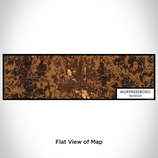 Flat View of Map Custom Murfreesboro Tennessee Map Enamel Mug in Ember