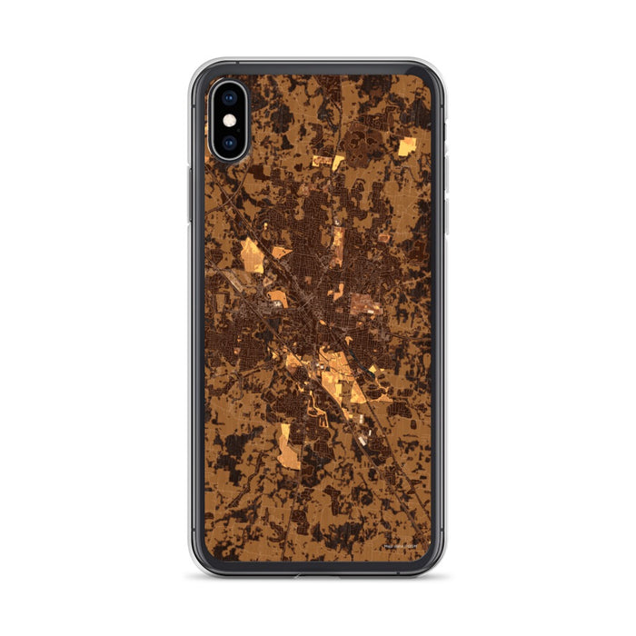 Custom Murfreesboro Tennessee Map Phone Case in Ember