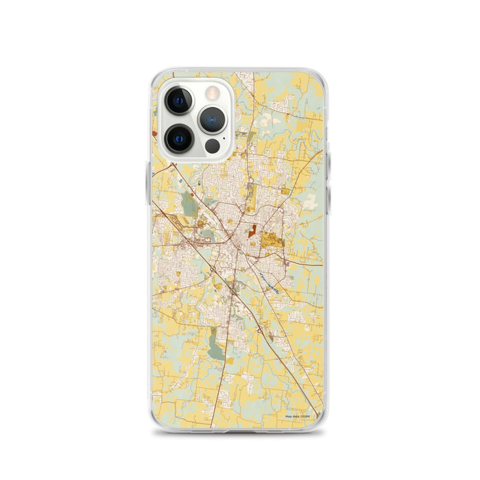 Custom Murfreesboro Tennessee Map iPhone 12 Pro Phone Case in Woodblock