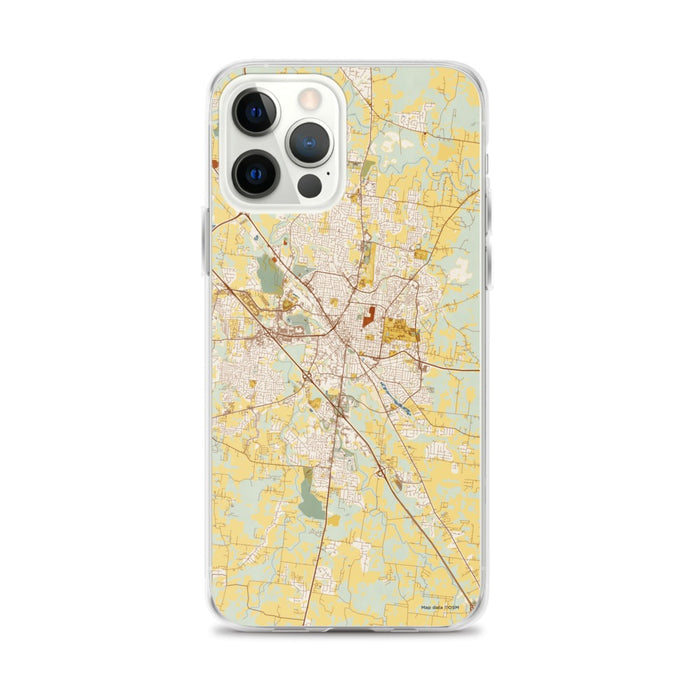 Custom Murfreesboro Tennessee Map iPhone 12 Pro Max Phone Case in Woodblock