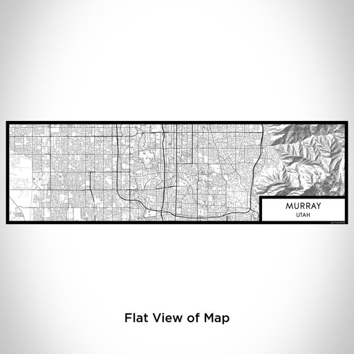 Flat View of Map Custom Murray Utah Map Enamel Mug in Classic