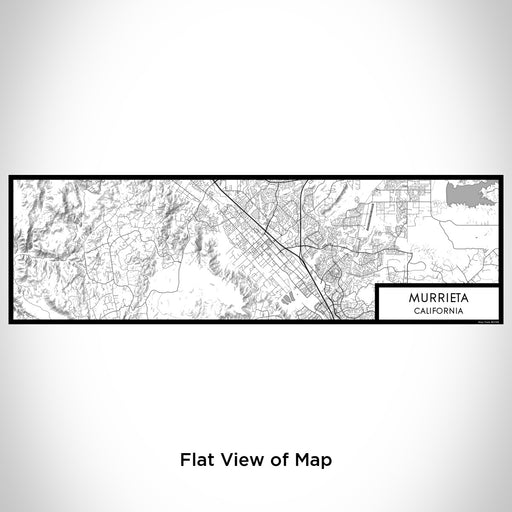 Flat View of Map Custom Murrieta California Map Enamel Mug in Classic