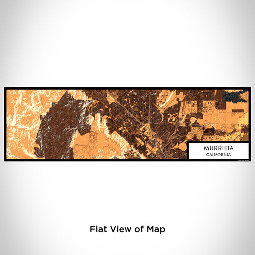 Flat View of Map Custom Murrieta California Map Enamel Mug in Ember