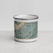 Front View Custom Muskegon Michigan Map Enamel Mug in Afternoon