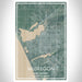 Muskegon Michigan Map Print Portrait Orientation in Afternoon Style With Shaded Background