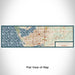 Flat View of Map Custom Muskegon Michigan Map Enamel Mug in Woodblock