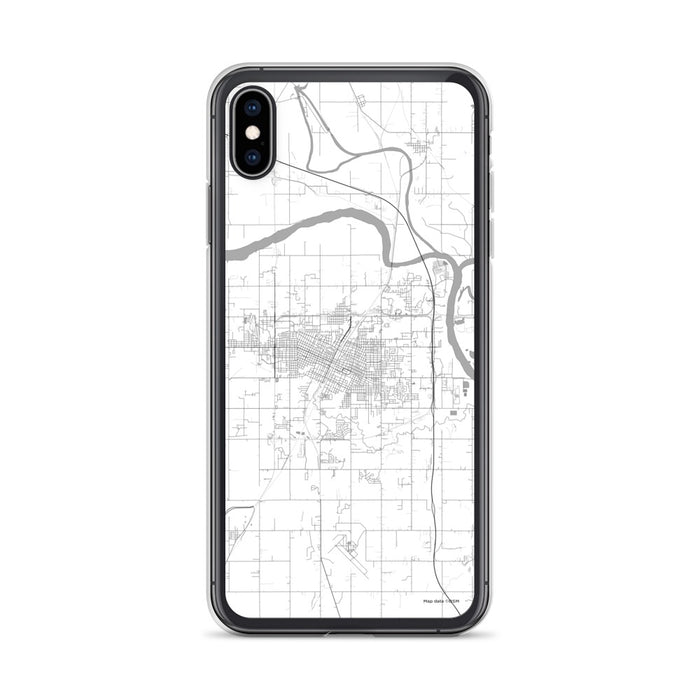 Custom Muskogee Oklahoma Map Phone Case in Classic