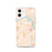 Custom Muskogee Oklahoma Map iPhone 12 Phone Case in Watercolor