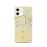Custom Muskogee Oklahoma Map iPhone 12 Phone Case in Woodblock
