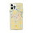Custom Muskogee Oklahoma Map iPhone 12 Pro Max Phone Case in Woodblock