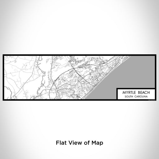 Flat View of Map Custom Myrtle Beach South Carolina Map Enamel Mug in Classic