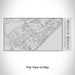 Rendered View of Myrtle Beach South Carolina Map Engraving on 17oz Stainless Steel Insulated Cola Bottle