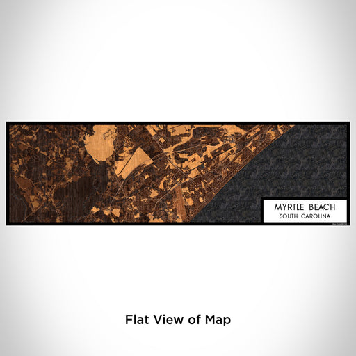 Flat View of Map Custom Myrtle Beach South Carolina Map Enamel Mug in Ember