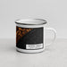 Right View Custom Myrtle Beach South Carolina Map Enamel Mug in Ember