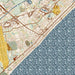 Myrtle Beach South Carolina Map Print in Woodblock Style Zoomed In Close Up Showing Details