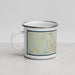 Left View Custom Myrtle Beach South Carolina Map Enamel Mug in Woodblock