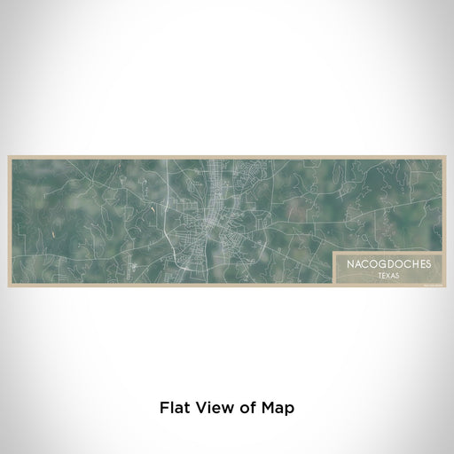 Flat View of Map Custom Nacogdoches Texas Map Enamel Mug in Afternoon