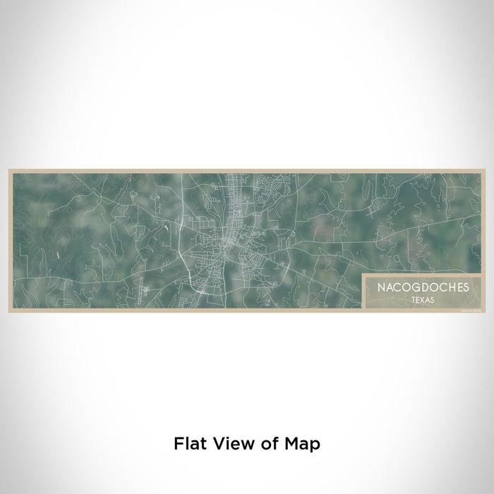 Flat View of Map Custom Nacogdoches Texas Map Enamel Mug in Afternoon