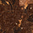 Nacogdoches Texas Map Print in Ember Style Zoomed In Close Up Showing Details