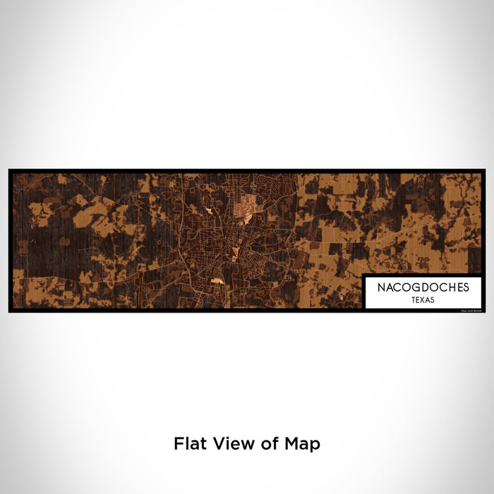 Flat View of Map Custom Nacogdoches Texas Map Enamel Mug in Ember