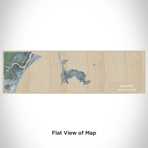 Flat View of Map Custom Nahant Massachusetts Map Enamel Mug in Afternoon