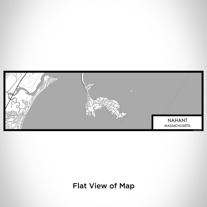 Flat View of Map Custom Nahant Massachusetts Map Enamel Mug in Classic