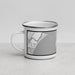 Left View Custom Nahant Massachusetts Map Enamel Mug in Classic